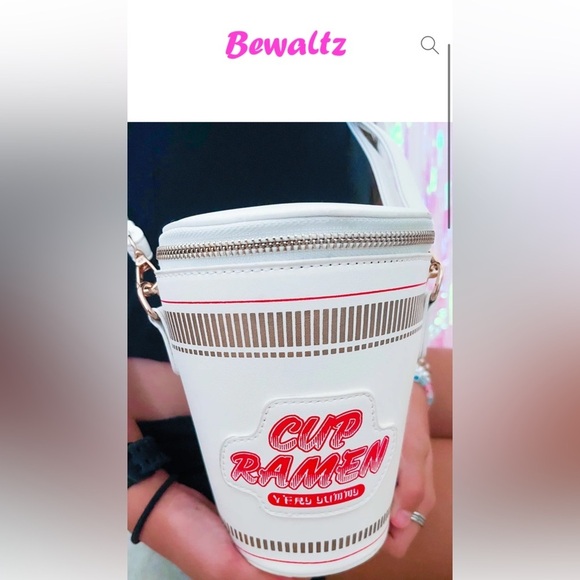 Cup Ramen Noodle Soup Handbag - Picture 2 of 7